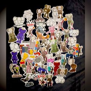 KAWS Assorted 50-Piece Sticker Pack